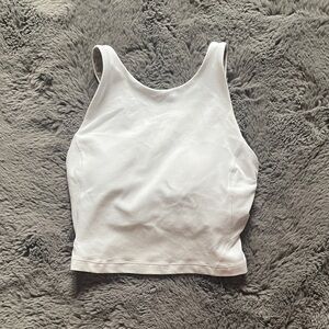 Lululemon Align High-Neck Cropped White Tank